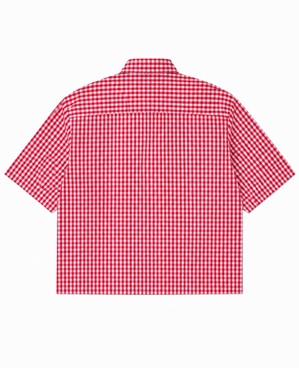 Red Picnic Oxford Boxy Shirt Back Design