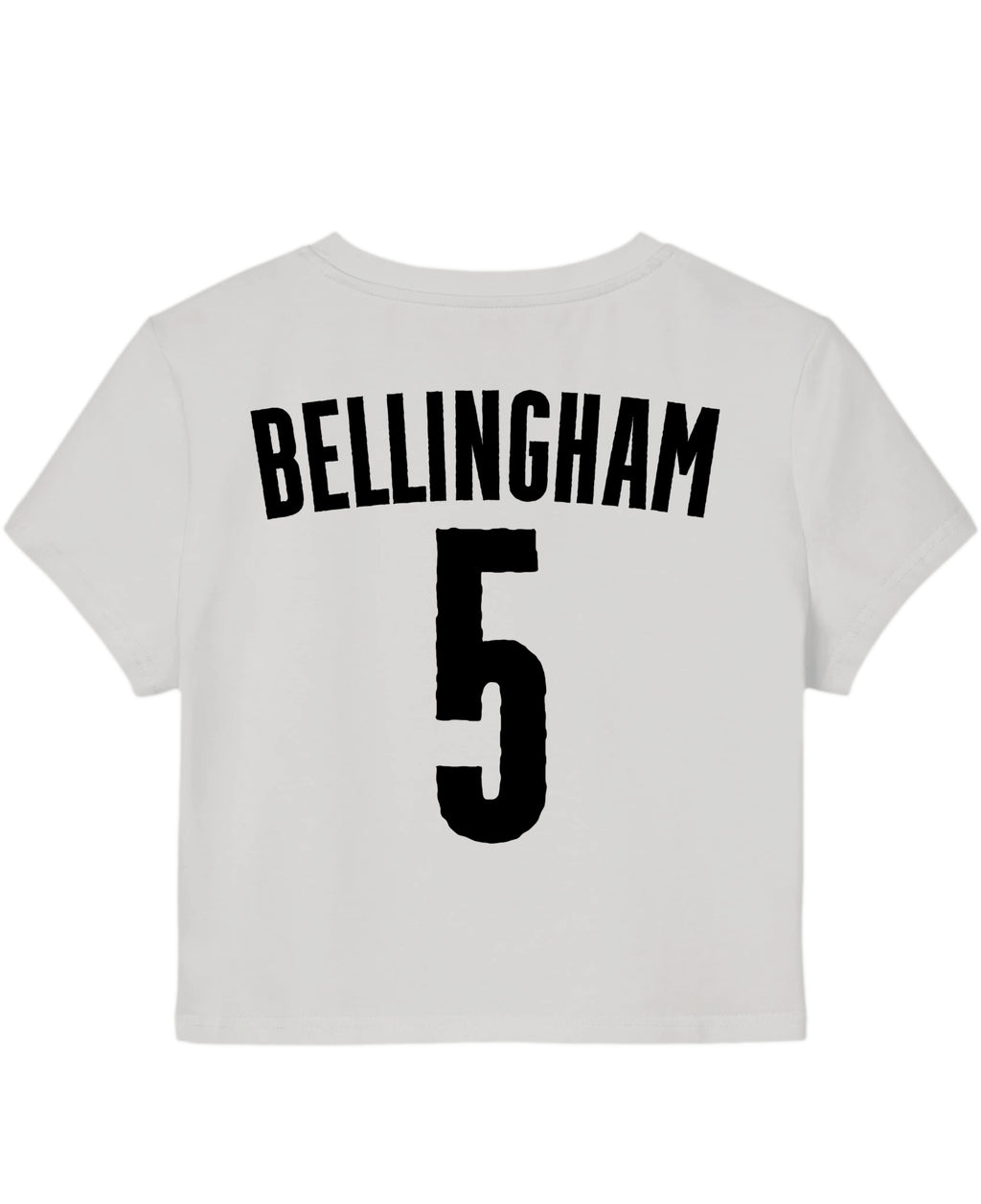 White Baby Tee Back Design