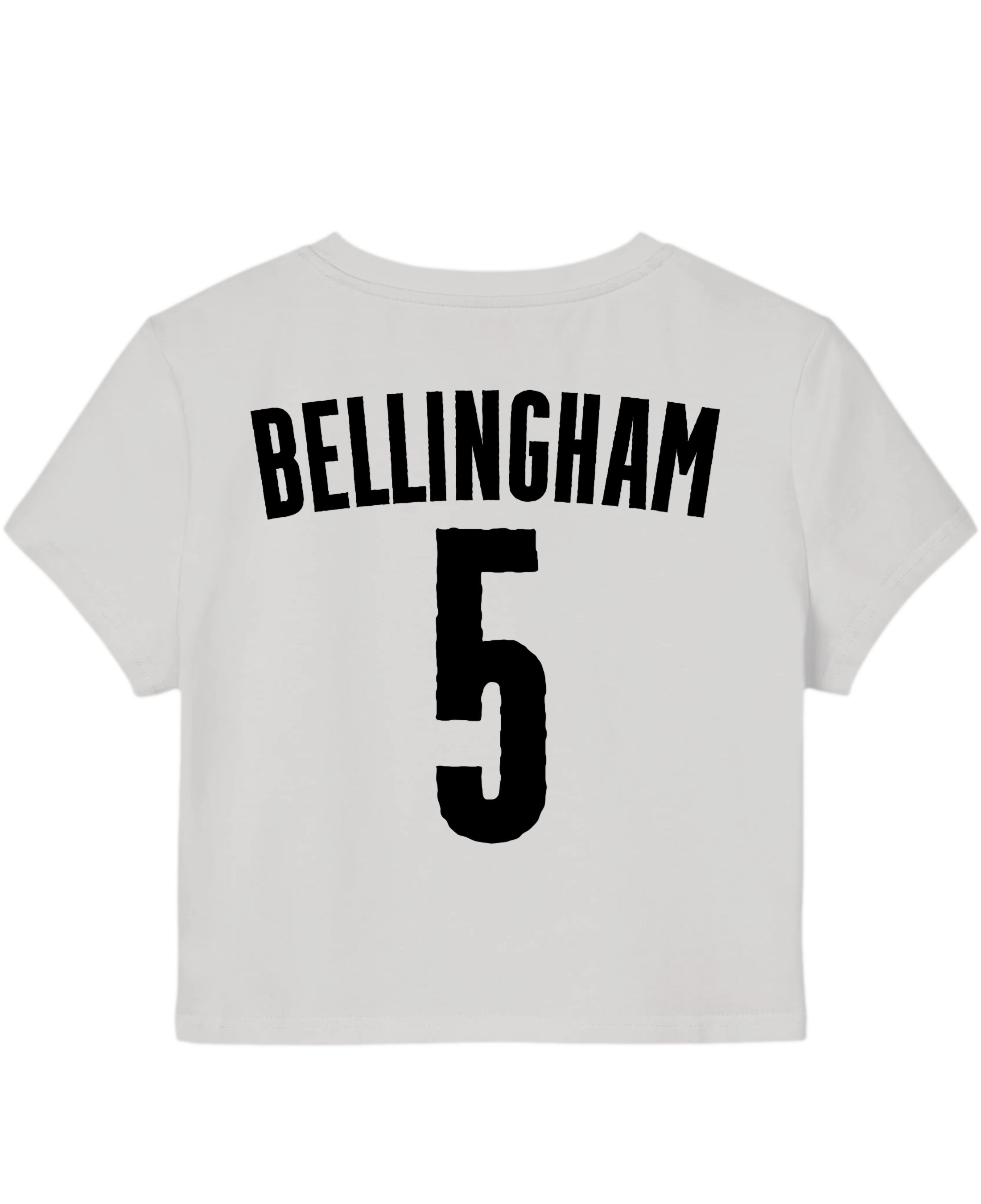 White Baby Tee Back Design