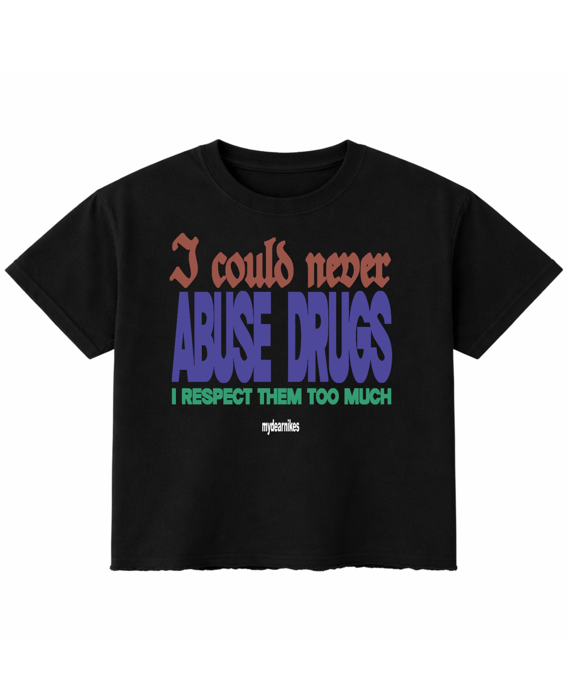 Black Boxy Fit T-shirt Front Design