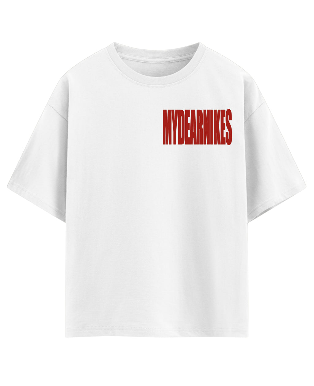 White Oversized T-shirt Front Design