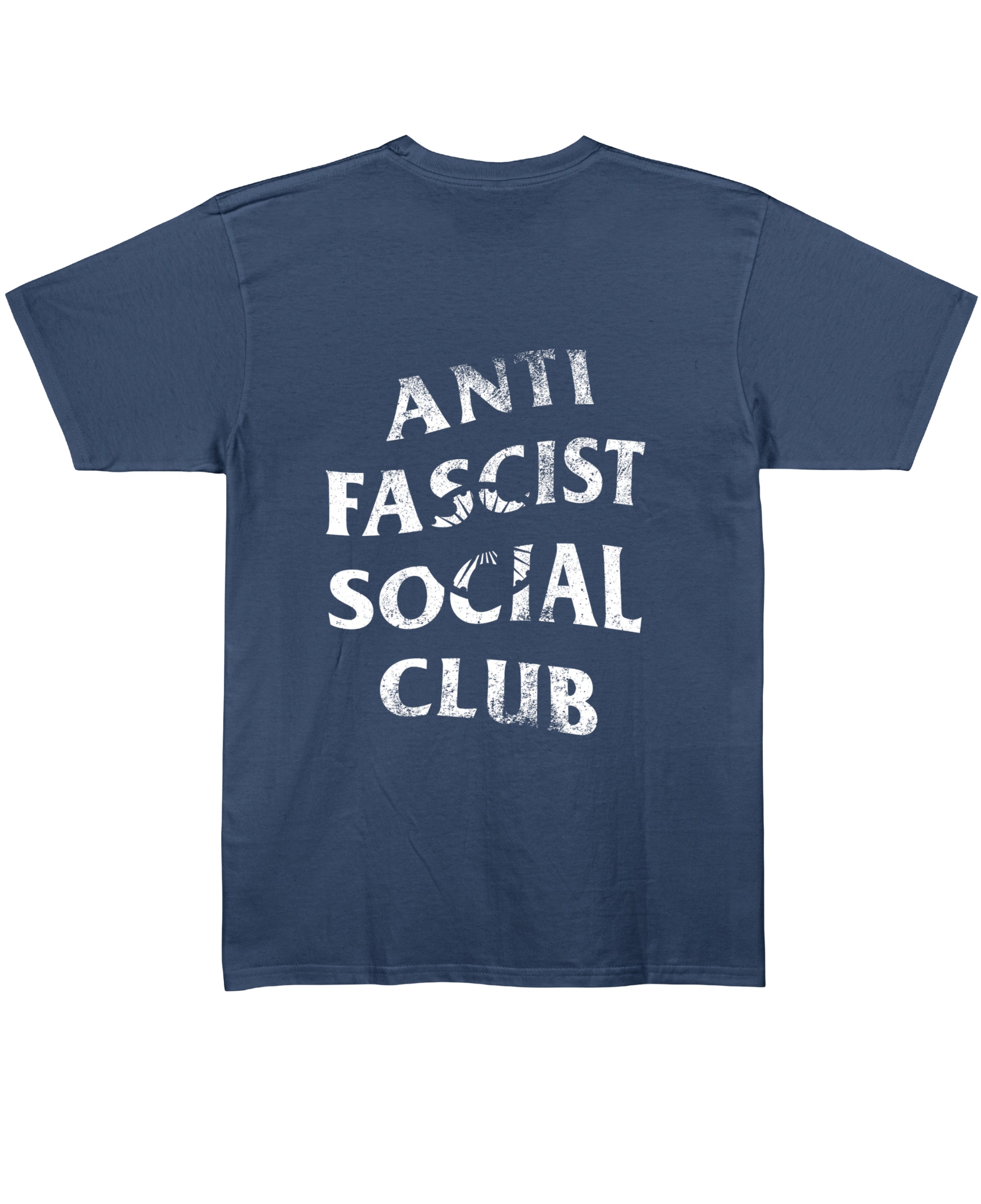 Navy Blue Regular Fit T-shirt Back Design