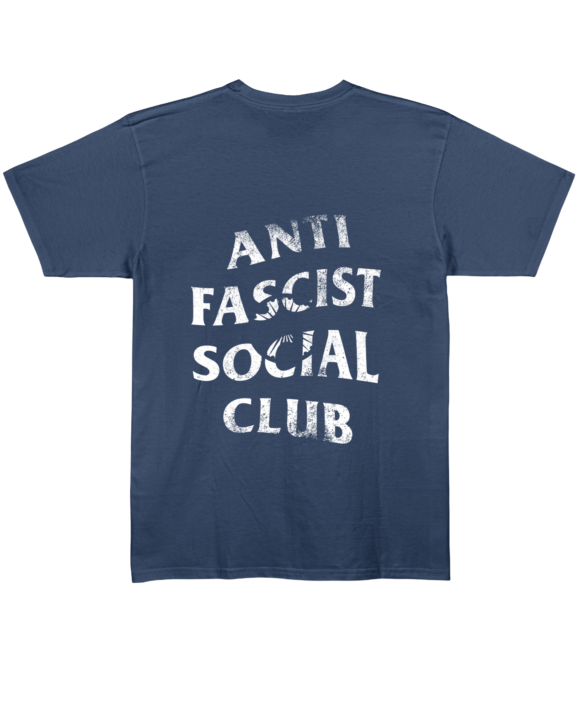 Navy Blue Regular Fit T-shirt Back Design