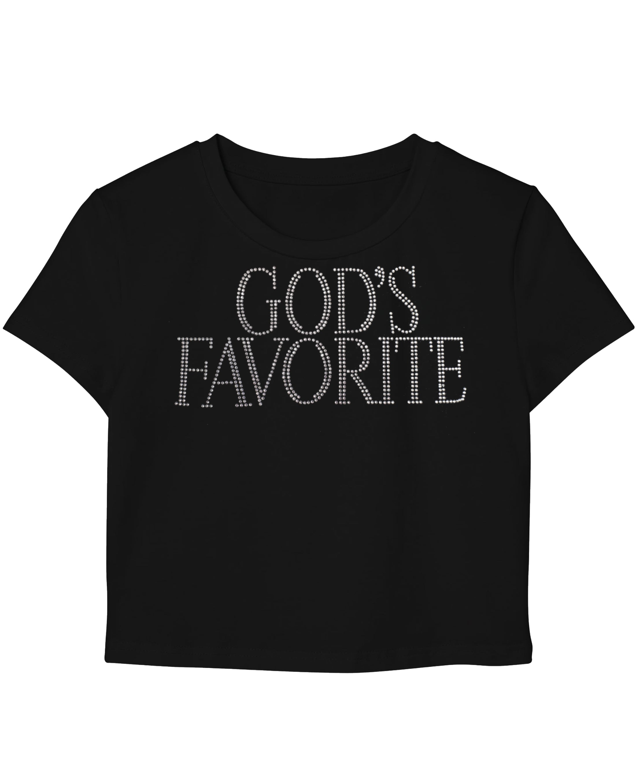 Black Baby Tee Front Design