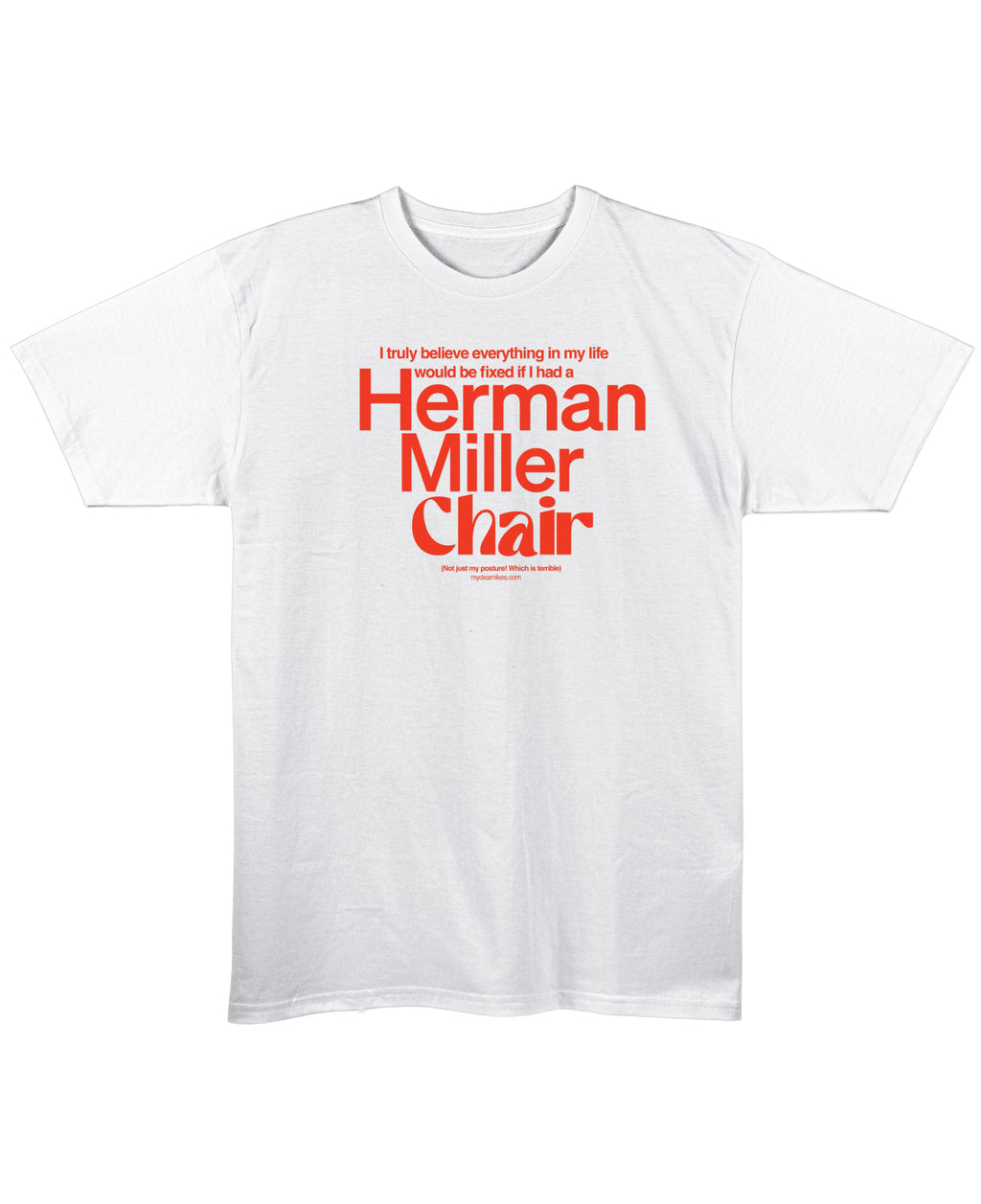 White Regular Fit T-shirt Front Design