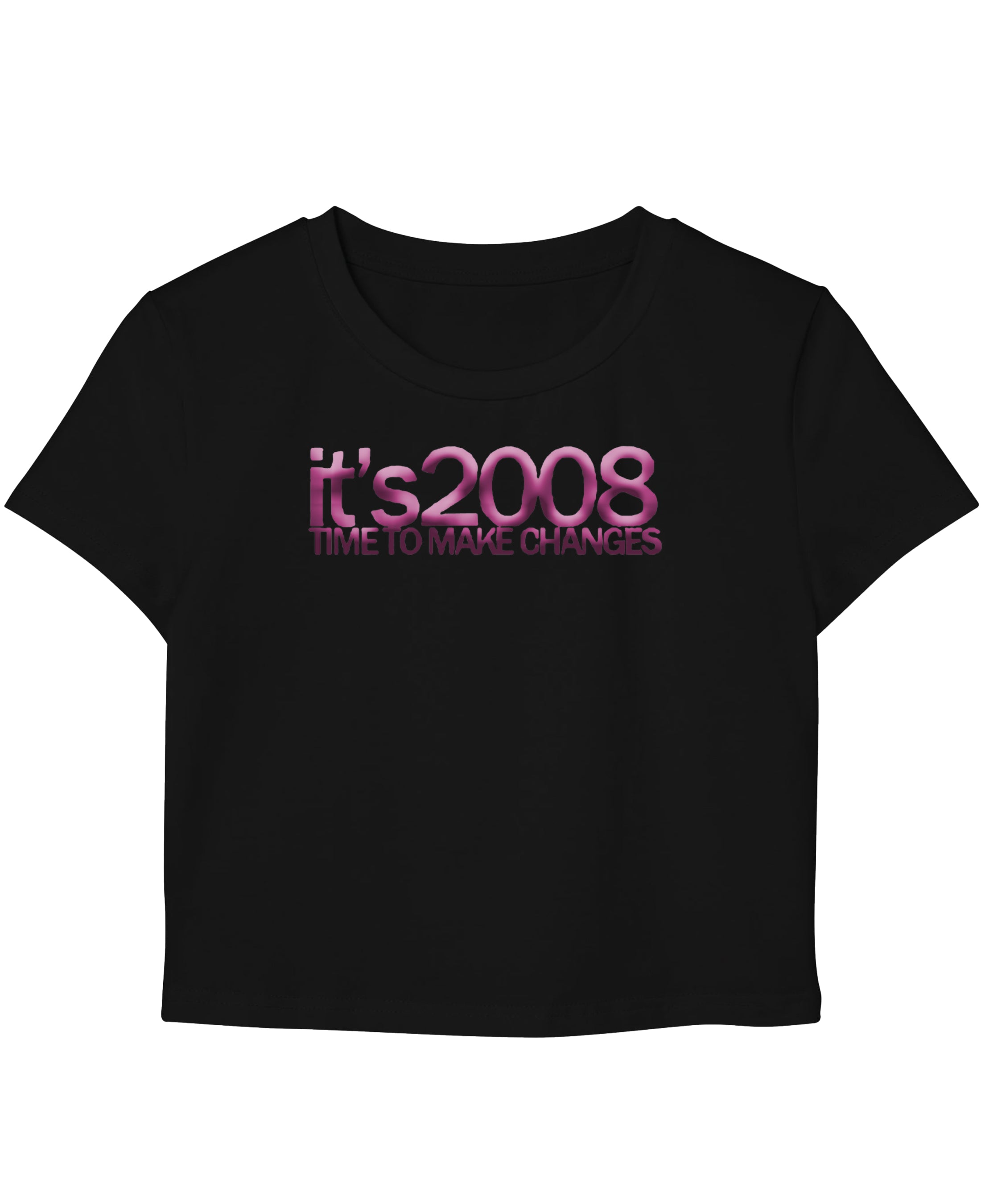 Black Baby Tee Front Design
