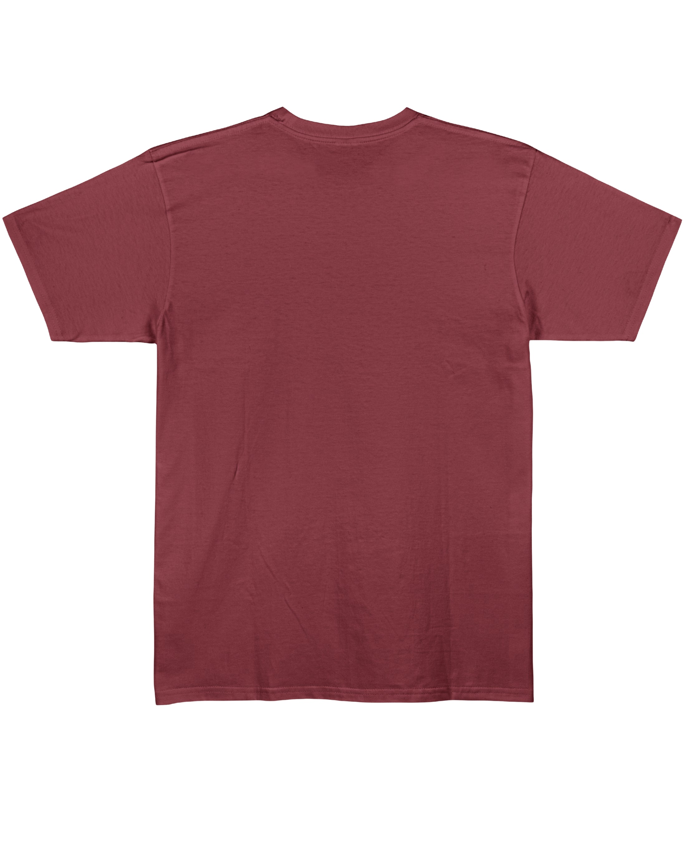 Maroon Regular Fit T-shirt Back Design