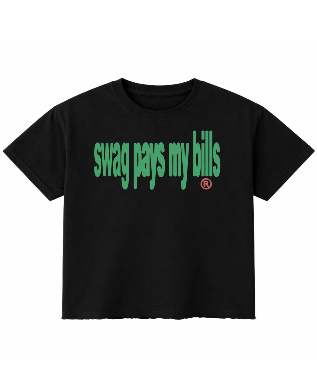Black Boxy Fit T-shirt Front Design