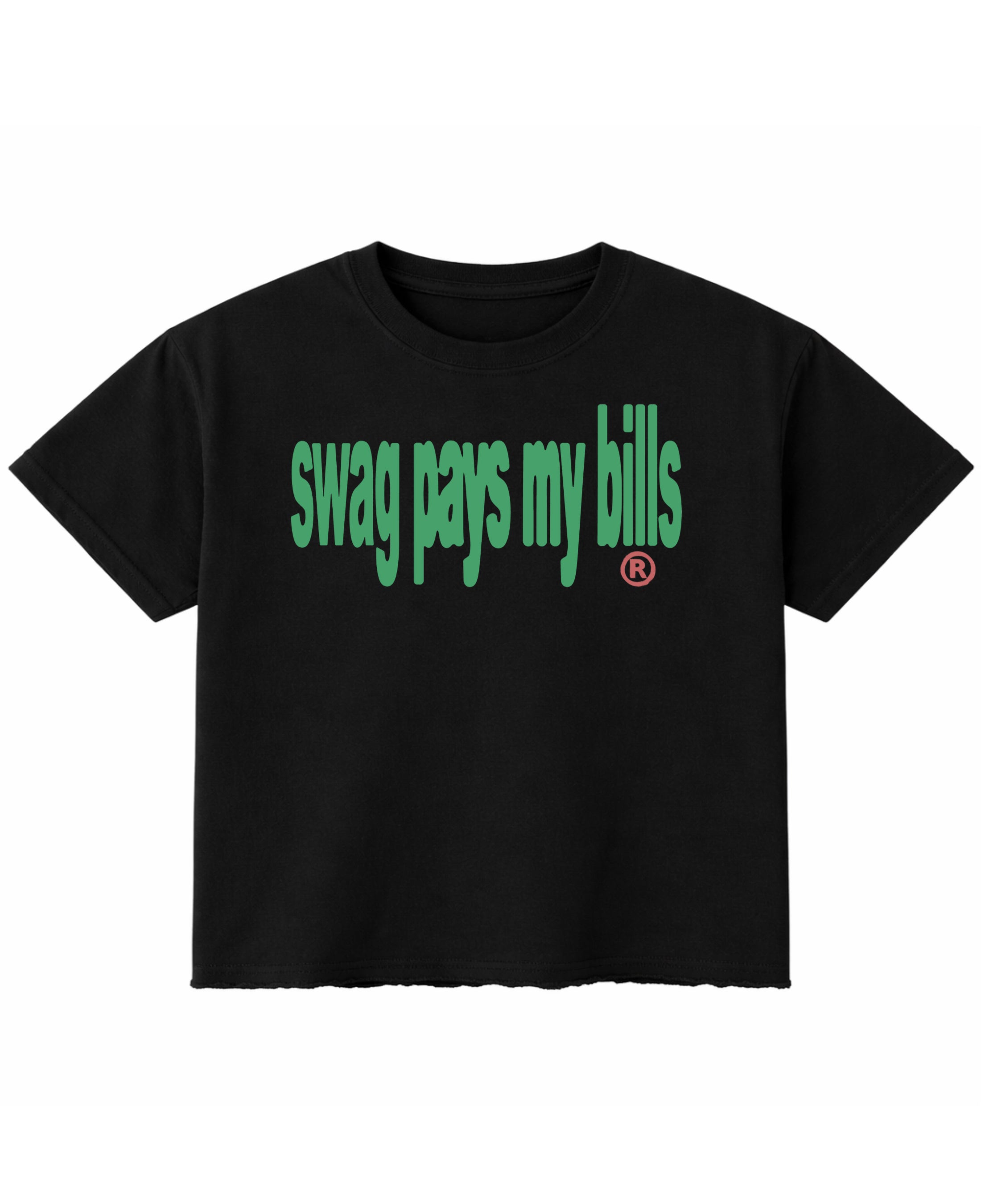 Black Boxy Fit T-shirt Front Design