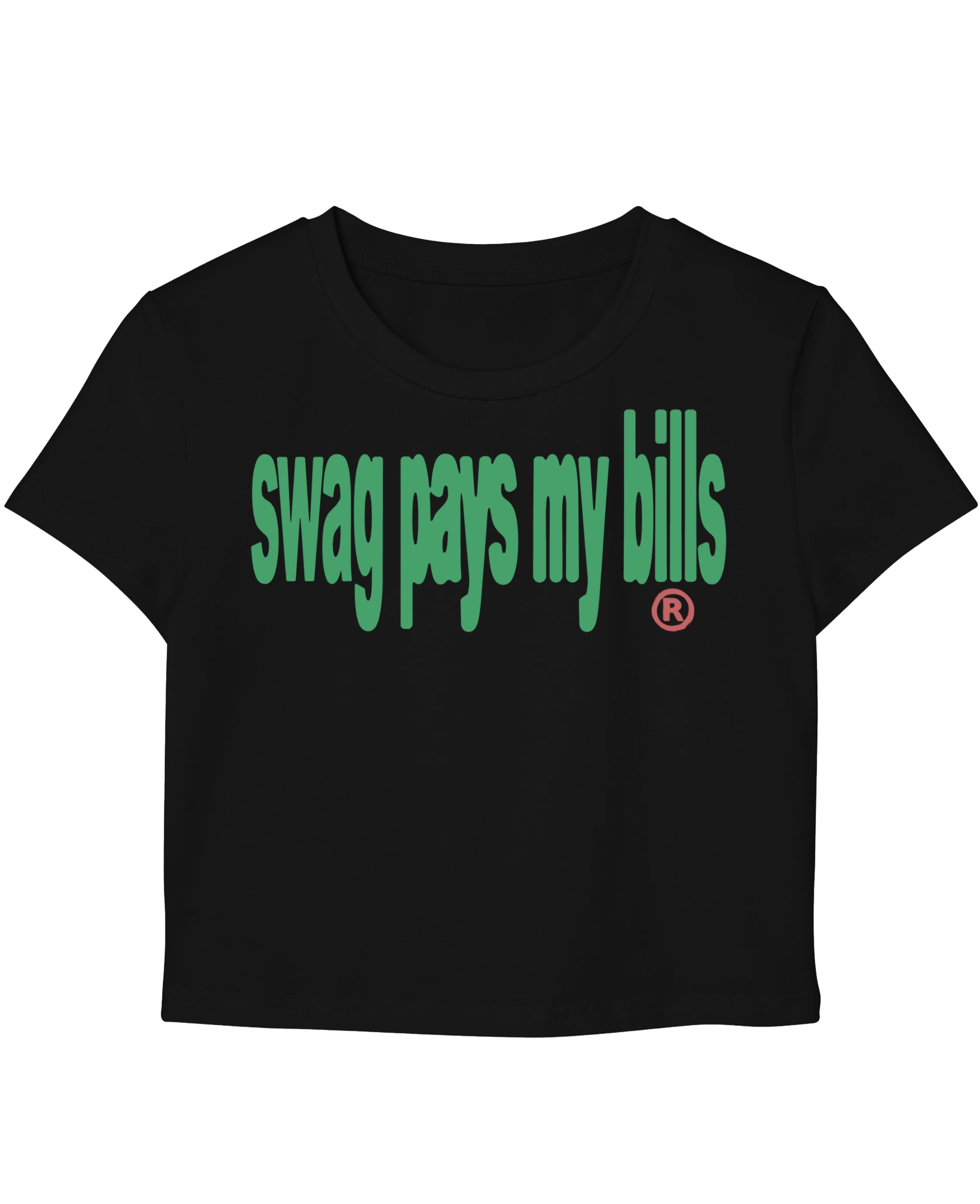 Black Baby Tee Front Design